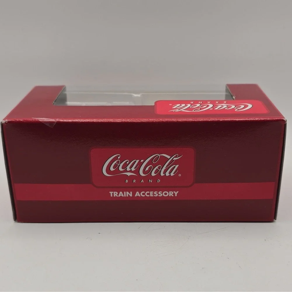 Coca-Cola Coke Delivery Truck Train Accessory w/ Box Red Yellow Black Soda